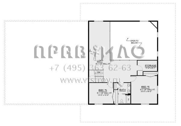 Проект двухэтажного дома с гаражом на две машины в стиле БарнХаус S5-294 (5032-00159)