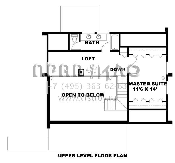 Проект двухэтажного дома с гаражом на две машины в русском стиле S5-138 (039-00064)