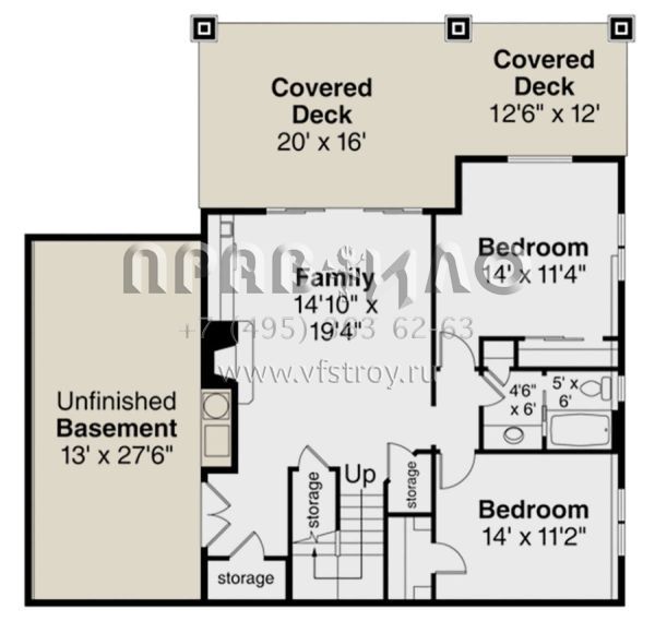Проект двухэтажного дома с гаражом на две машины в современном стиле S5-272 (035-00833)