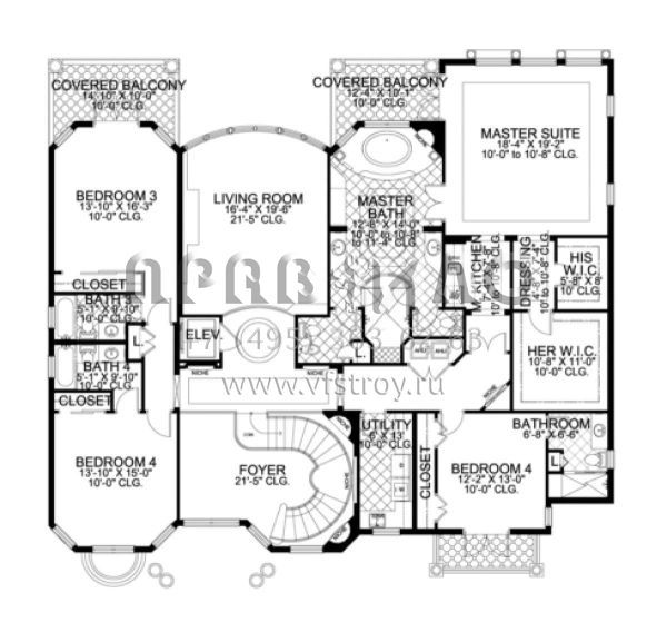Проект двухэтажного дома с гаражом на три и более машин в современном стиле S5-534 (168-00076)