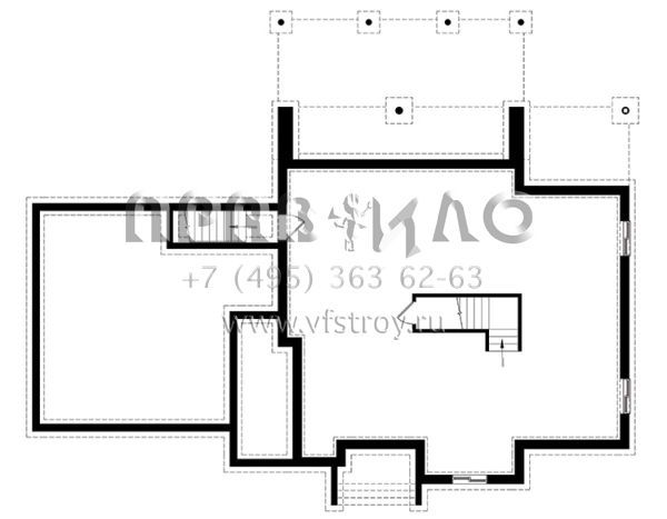 Проект двухэтажного дома с гаражом на две машины в стиле хай-тек S5-199 (034-01122)