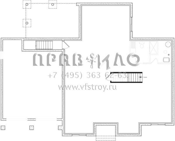 Проект одноэтажного дома с гаражом на две машины в современном стиле S5-166 (034-01281)