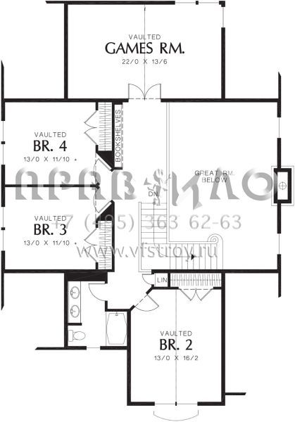 Проект двухэтажного дома с гаражом на две машины в английском стиле S5-279 (2559-00558)
