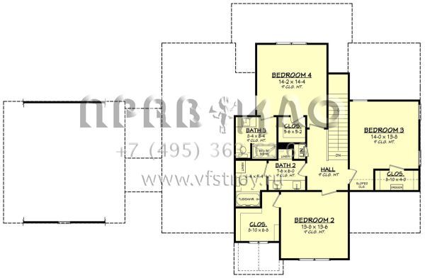 Проект двухэтажного дома с гаражом на две машины в современном стиле S5-292 (041-00250)