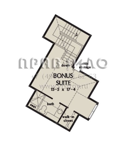 Проект одноэтажного дома с гаражом на две машины в стиле Ранчо S5-436 (2865-00222)