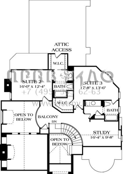 Проект двухэтажного дома с гаражом на две машины в английском стиле S5-284 (3323-00239)