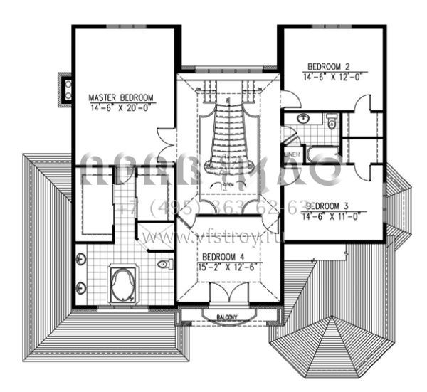 Проект двухэтажного дома с гаражом на две машины в английском стиле S5-318 (1785-00163)