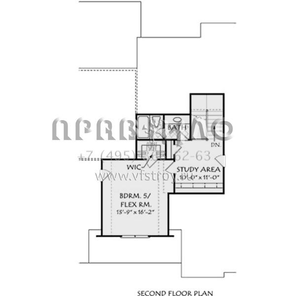 Проект двухэтажного дома с гаражом на две машины в английском стиле S5-249 (8594-00088)