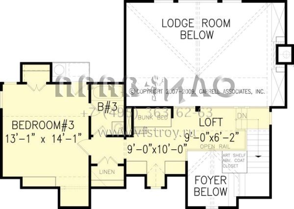 Проект двухэтажного дома без гаража в стиле Шале S5-163 (699-00039)