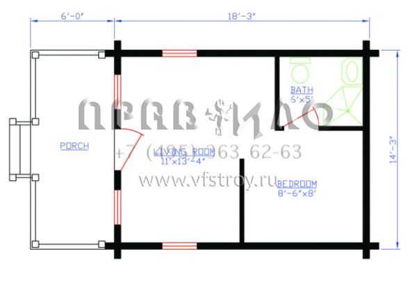Проект одноэтажного дома без гаража в современном стиле S5-24 (154-00004)