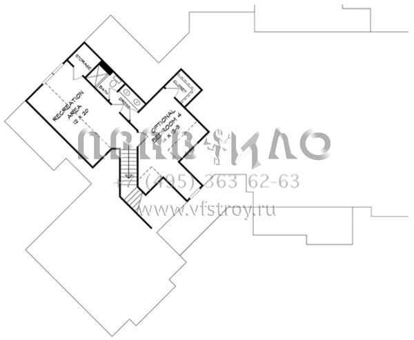Проект одноэтажного дома с гаражом на две машины в американском стиле S5-282 (6082-00010)