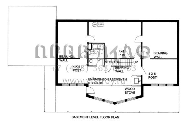 Проект одноэтажного дома с гаражом на две машины в стиле Ранчо S5-375 (039-00575)