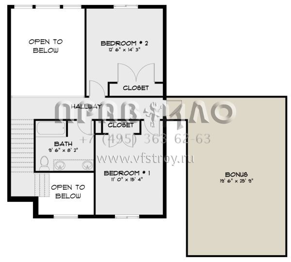 Проект двухэтажного дома с гаражом на три и более машин в современном стиле S5-197 (2802-00185)