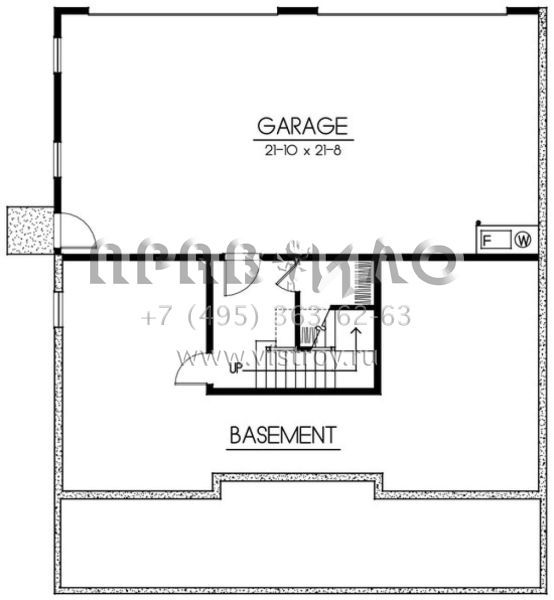 Проект двухэтажного дома с гаражом на три и более машин в американском стиле S5-243 (692-00216)