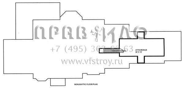 Проект одноэтажного дома с гаражом на три и более машин в английском стиле S5-449 (039-00648)