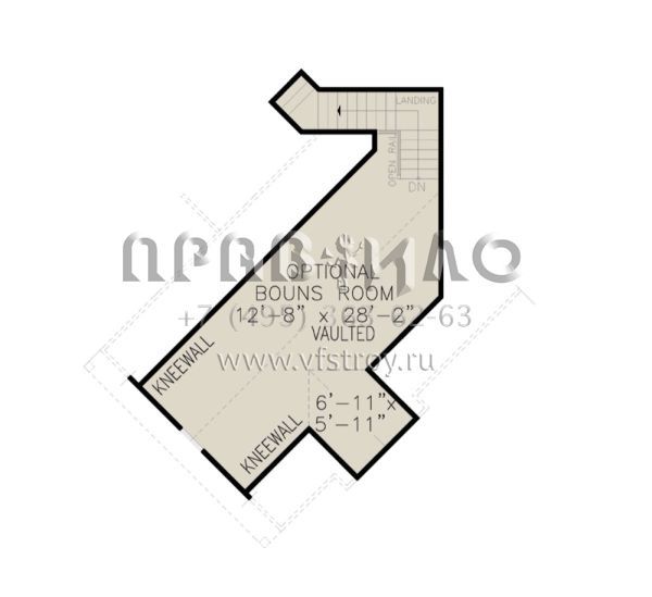 Проект одноэтажного дома с гаражом на две машины в стиле Шале S5-194 (699-00052)