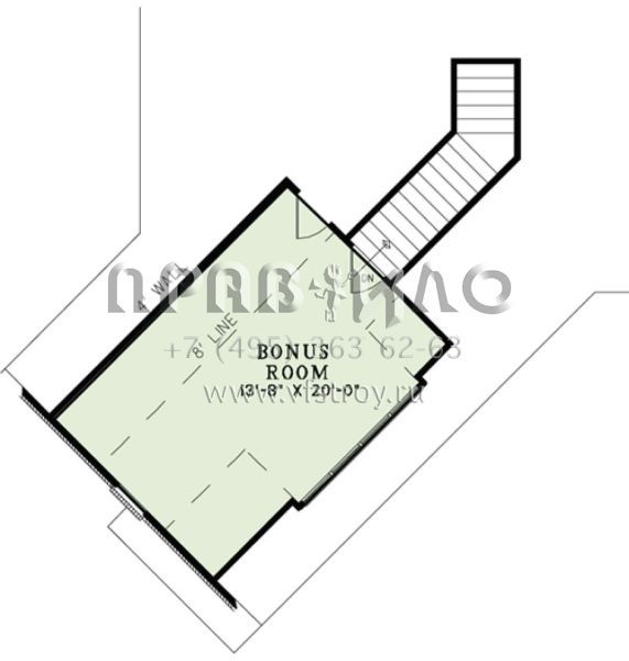 Проект одноэтажного дома с гаражом на две машины в английском стиле S5-244 (110-01000)