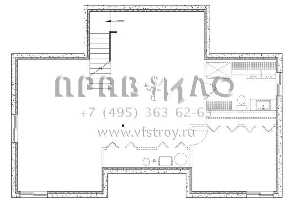 Проект одноэтажного дома без гаража в современном стиле S5-112 (034-01287)