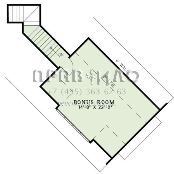 Проект одноэтажного дома с гаражом на две машины в английском стиле S5-235 (110-01002)