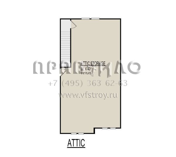 Проект одноэтажного дома с гаражом на три и более машин в американском стиле S5-283 (9300-00069)