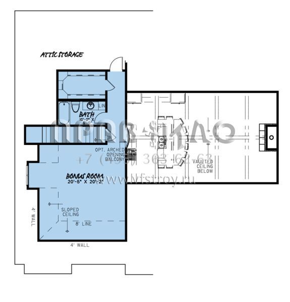 Проект одноэтажного дома с гаражом на две машины в американском стиле S5-236 (8318-00179)