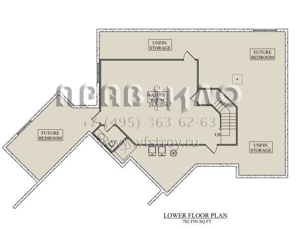 Проект двухэтажного дома с гаражом на три и более машин в американском стиле S5-339 (5631-00141)