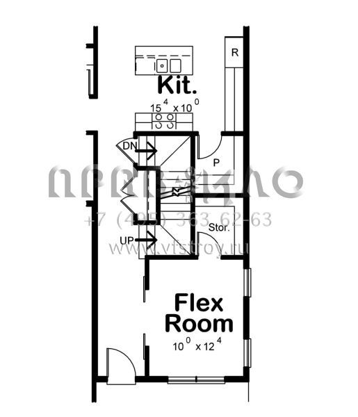 Проект двухэтажного дома с гаражом на две машины в современном стиле S5-233 (402-01649)