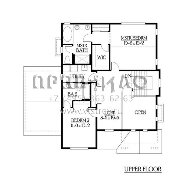 Проект двухэтажного дома с гаражом на две машины в скандинавском стиле S5-184 (341-00050)