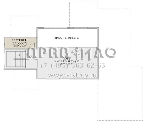 Проект оригинального дома с гаражом на две машины  S5-251 (6422-00087)