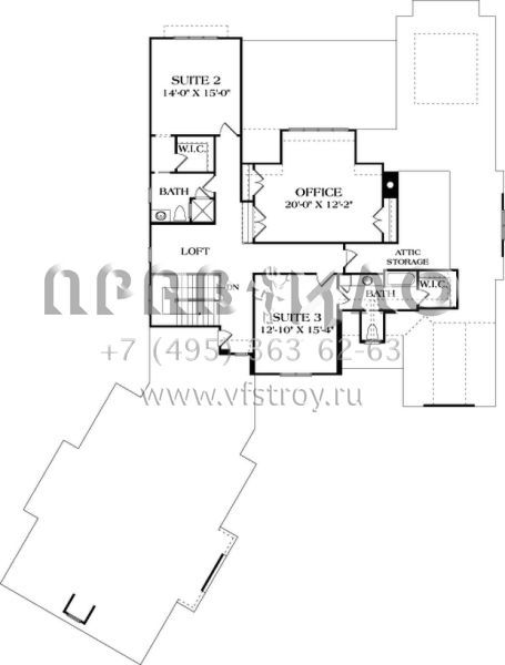 Проект двухэтажного дома с гаражом на три и более машин в английском стиле S5-396 (3323-00630)
