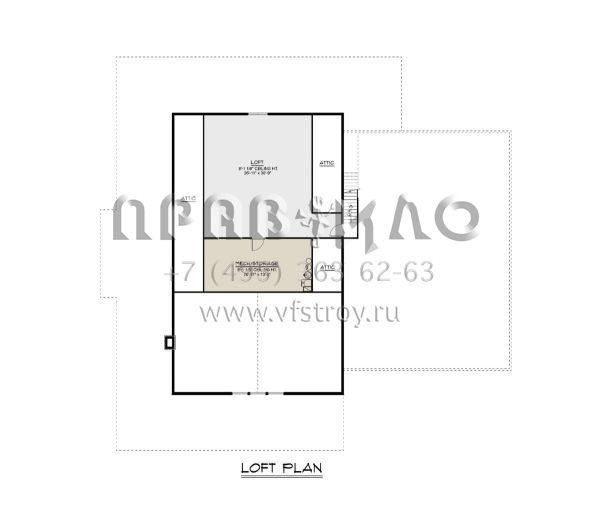 Проект двухэтажного дома с гаражом на три и более машин в стиле БарнХаус S5-402 (5032-00246)