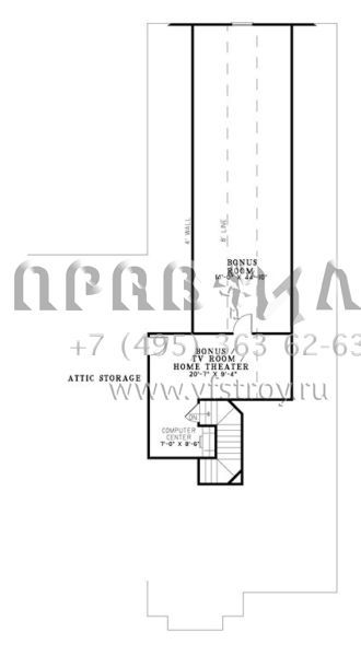Проект двухэтажного дома с гаражом на три и более машин в американском стиле S5-298 (110-00896)