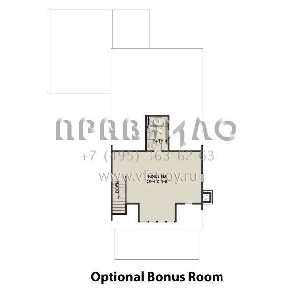 Проект двухэтажного дома с гаражом на одну машину в американском стиле S5-211 (4351-00019)