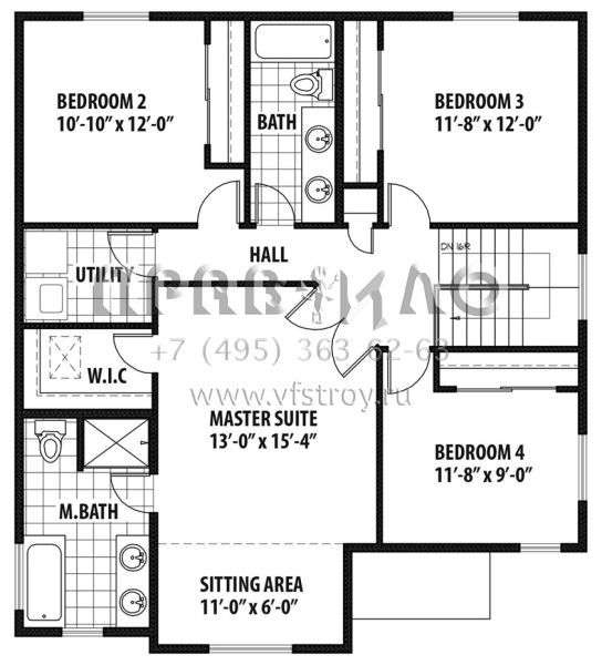 Проект двухэтажного дома с гаражом на две машины в скандинавском стиле S5-178 (9488-00015)