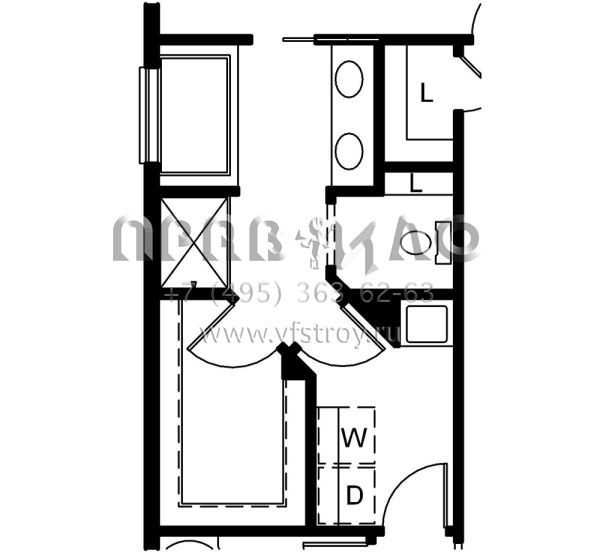 Проект двухэтажного дома с гаражом на две машины в американском стиле S5-196 (402-01515)