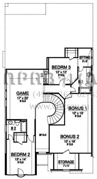 Проект двухэтажного дома с гаражом на три и более машин в английском стиле S5-317 (5445-00241)