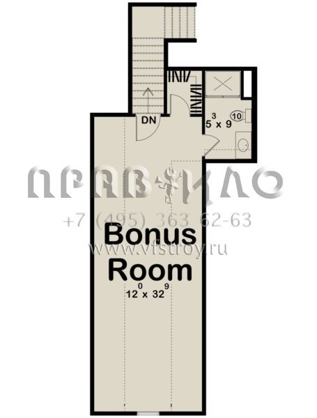 Проект одноэтажного дома с гаражом на три и более машин в современном стиле S5-224 (963-00808)