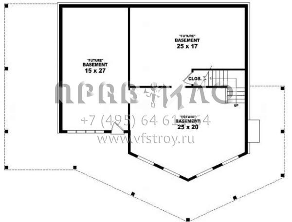 Проект двухэтажного дома без гаража в современном стиле S5-172 (053-00300)