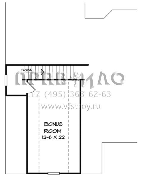 Проект одноэтажного дома с гаражом на две машины в стиле Ранчо S5-231 (6082-00045)