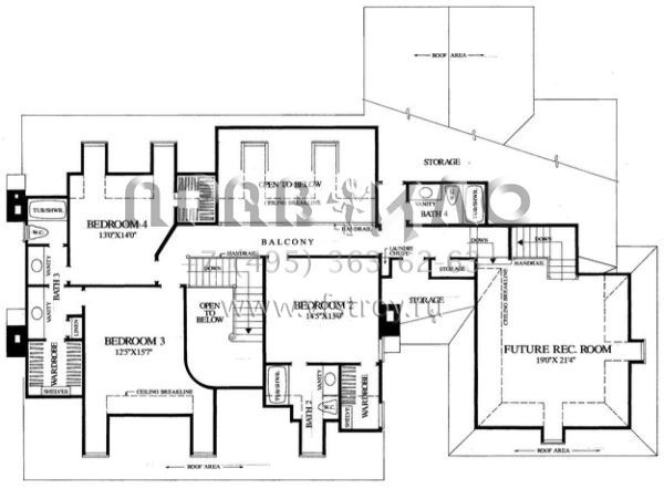 Проект двухэтажного дома с гаражом на две машины в стиле Ранчо S5-314 (7922-00021)