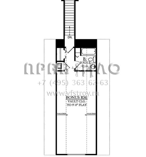 Проект двухэтажного дома с гаражом на три и более машин в английском стиле S5-277 (3978-00173)
