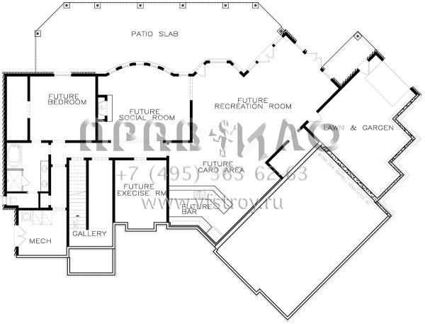 Проект двухэтажного дома с гаражом на три и более машин в современном стиле S5-383 (699-00111)