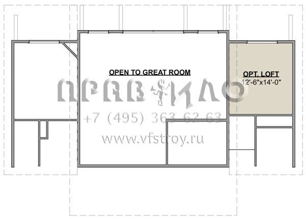 Проект одноэтажного дома без гаража в современном стиле S5-135 (1462-00089)