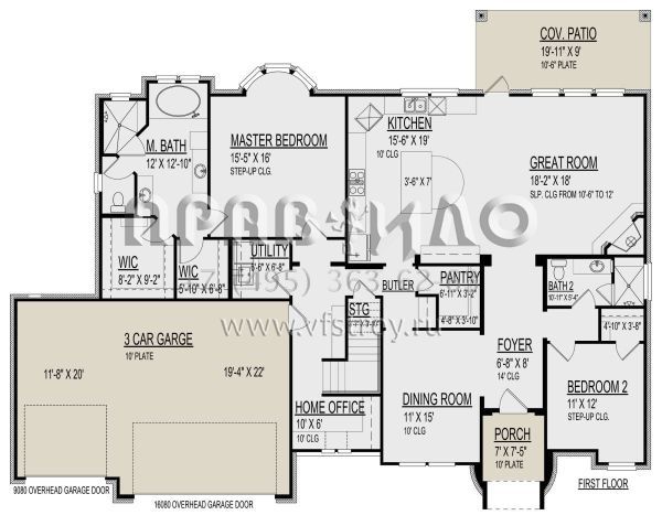 Проект двухэтажного дома с гаражом на три и более машин в английском стиле S5-303 (9300-00074)