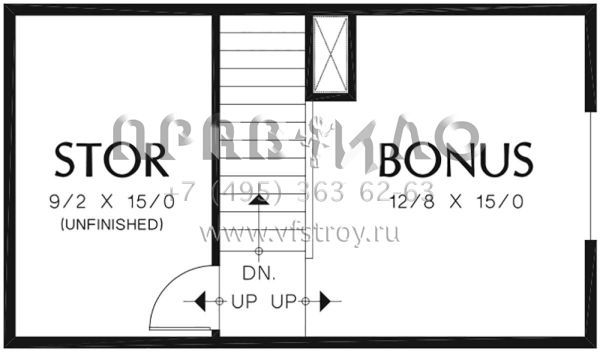 Проект одноэтажного дома с гаражом на три и более машин в стиле Ранчо S5-219 (2559-00391)