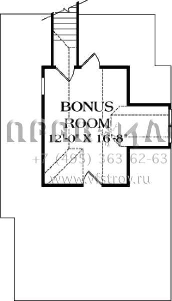 Проект одноэтажного дома с гаражом на три и более машин в стиле Ранчо S5-216 (3323-00601)