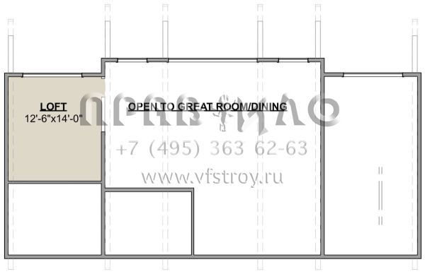 Проект одноэтажного дома с гаражом на одну машину в современном стиле S5-236 (1462-00102)
