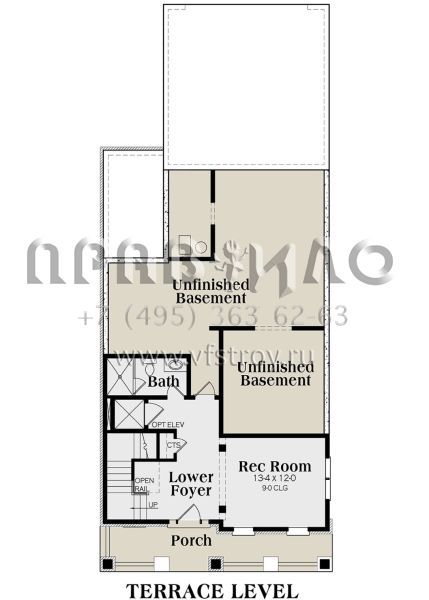 Проект двухэтажного дома с гаражом на две машины в американском стиле S5-315 (009-00242)