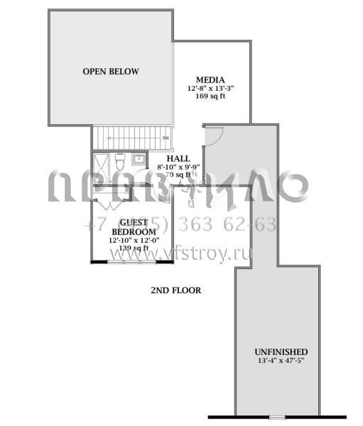 Проект одноэтажного дома с гаражом на три и более машин в современном стиле S5-323 (6849-00075)