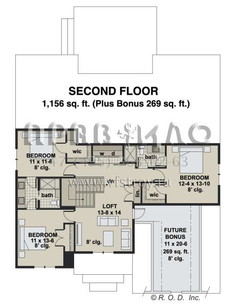 Проект двухэтажного дома с гаражом на две машины в американском стиле S5-294 (098-00405)